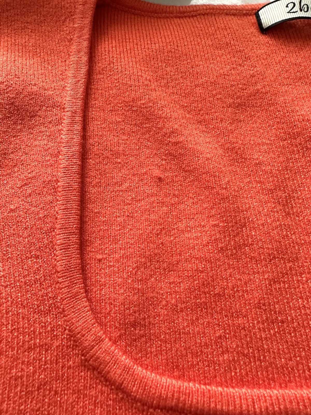 2Bella Boutique Silk Blend Coral Sweater Tank Top NWT Women’s Large Square Neck
