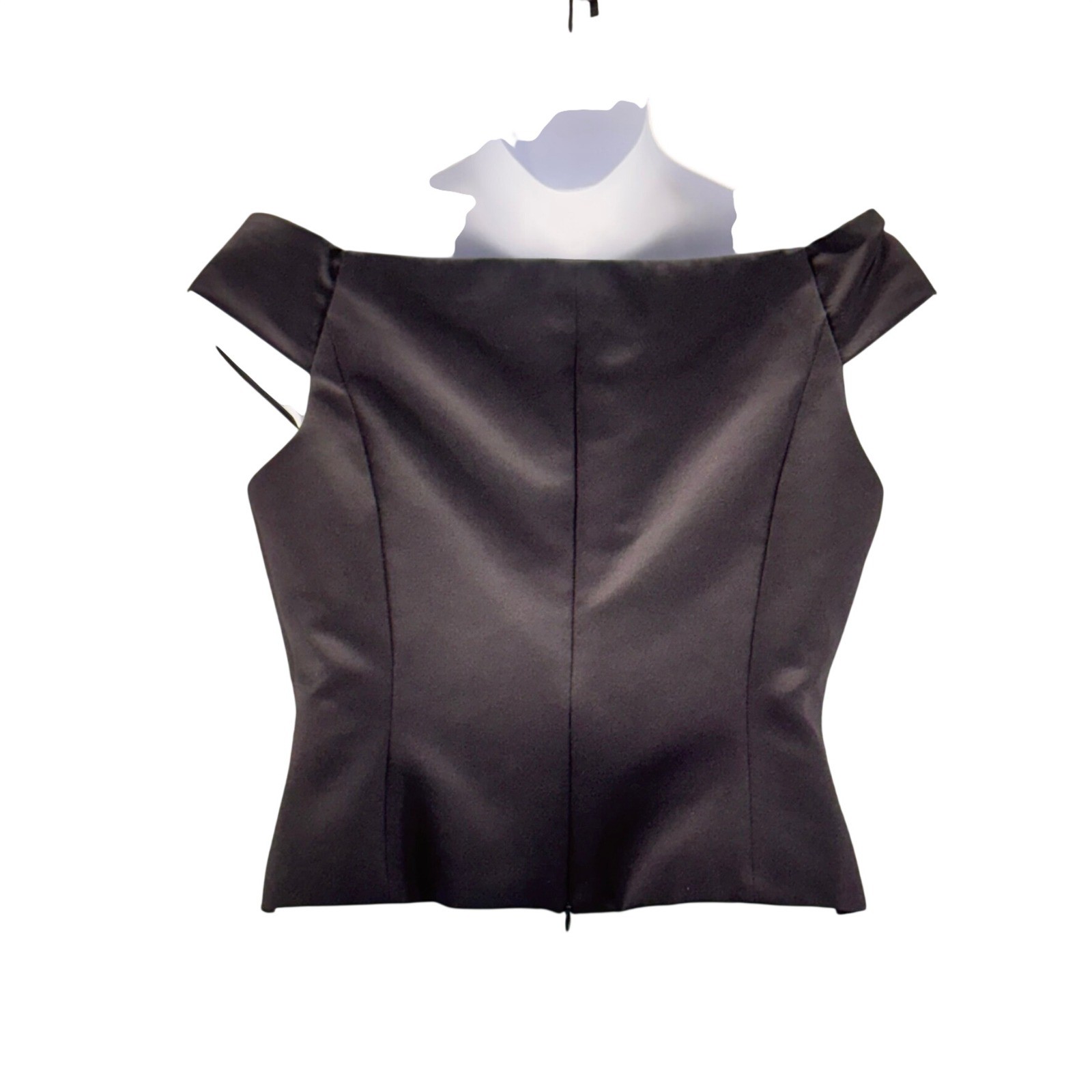 Shani Formal Top 10 Off The Shoulder Bateau Neck Satin Cocktail Evening Party