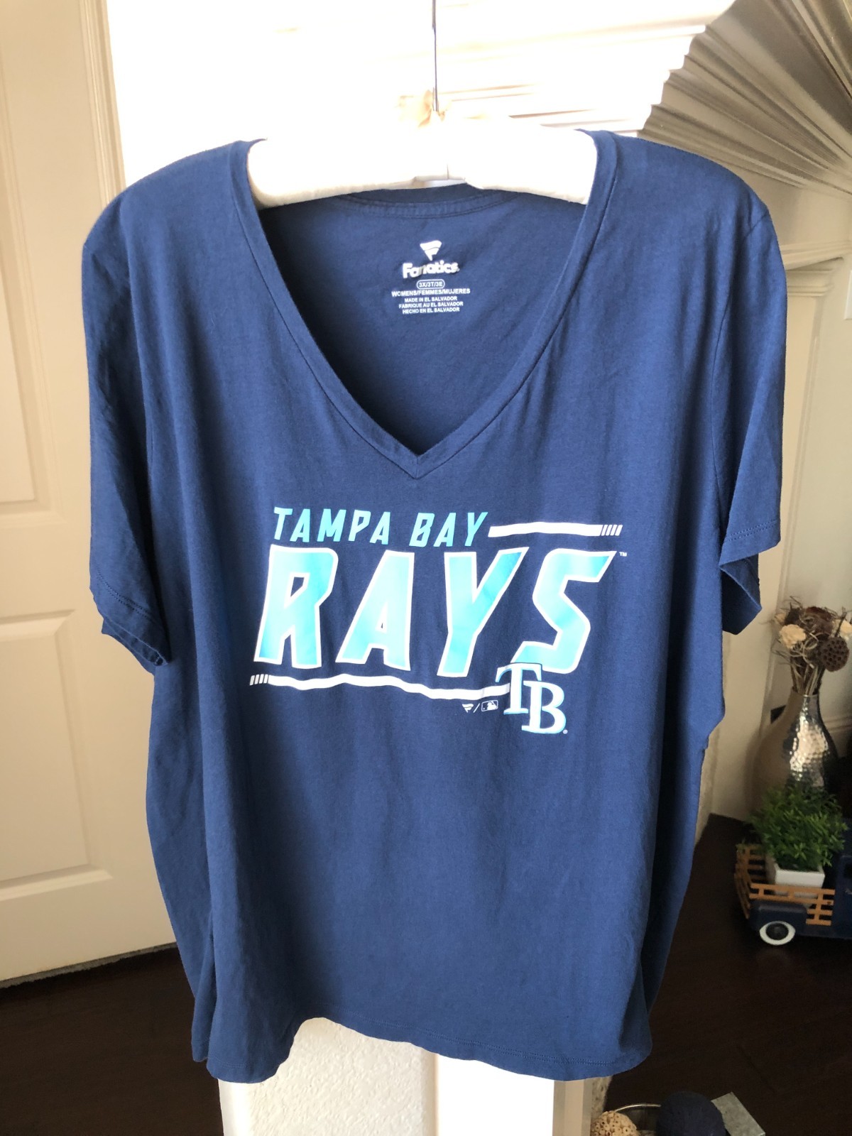 Women’s Fanatics Navy Blue Tampa Bay Rays Top – Size 3X