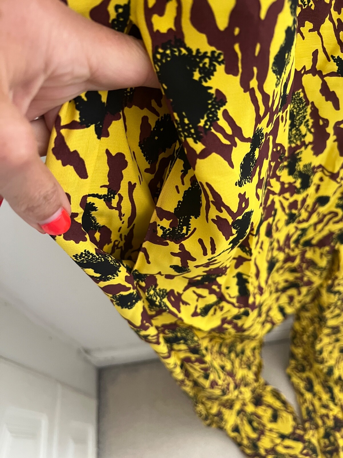 Marni Size 42 UK 14 All In One Drop Croch Playsuit Yellow With Print