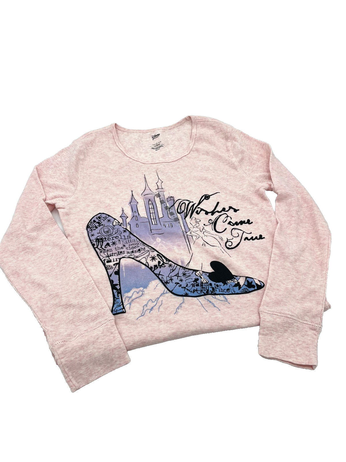 Disney Store Princess Cinderella Women’s Extra Long T-Shirt Size L New