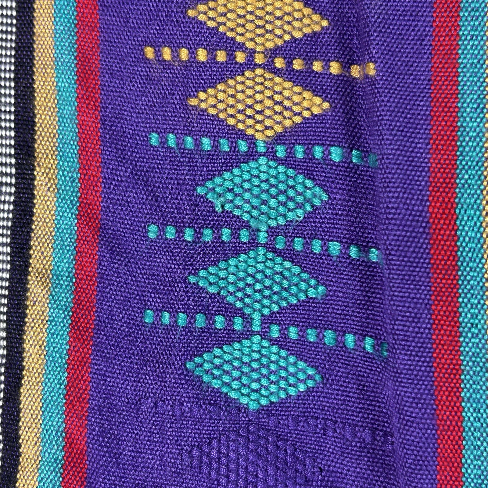 VTG 90s Raiment Fashions Sleeveless Vest Fringe Purple Embroidered Boho Festival