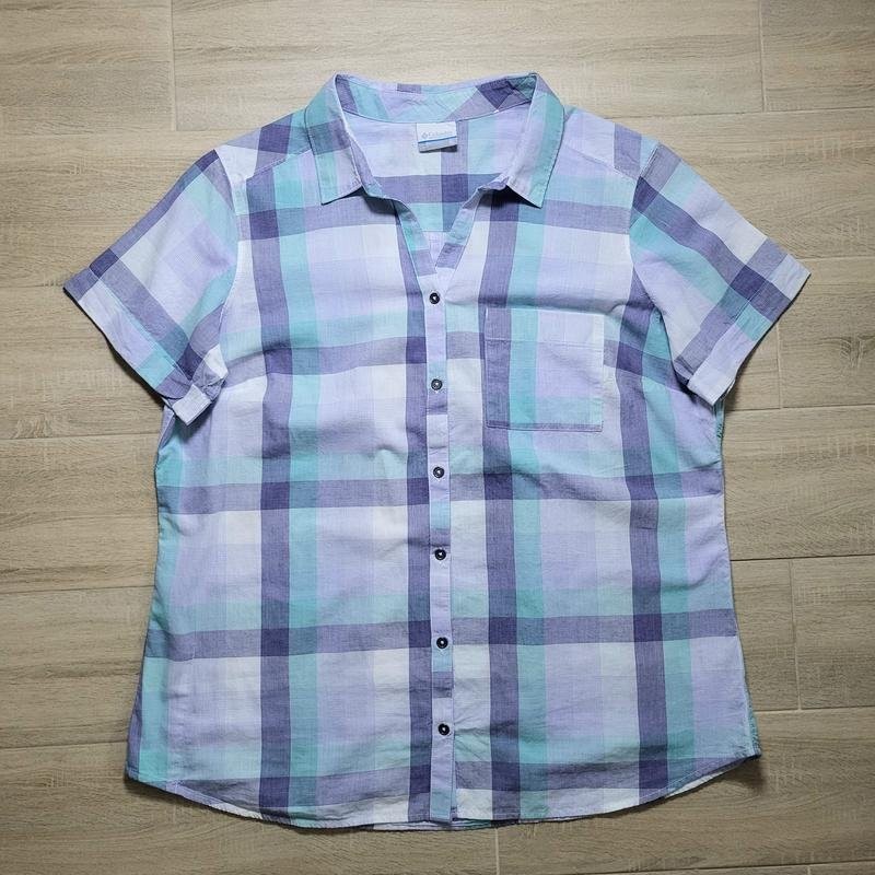 Women Columbia shirt multicolor cotton 42/XL/