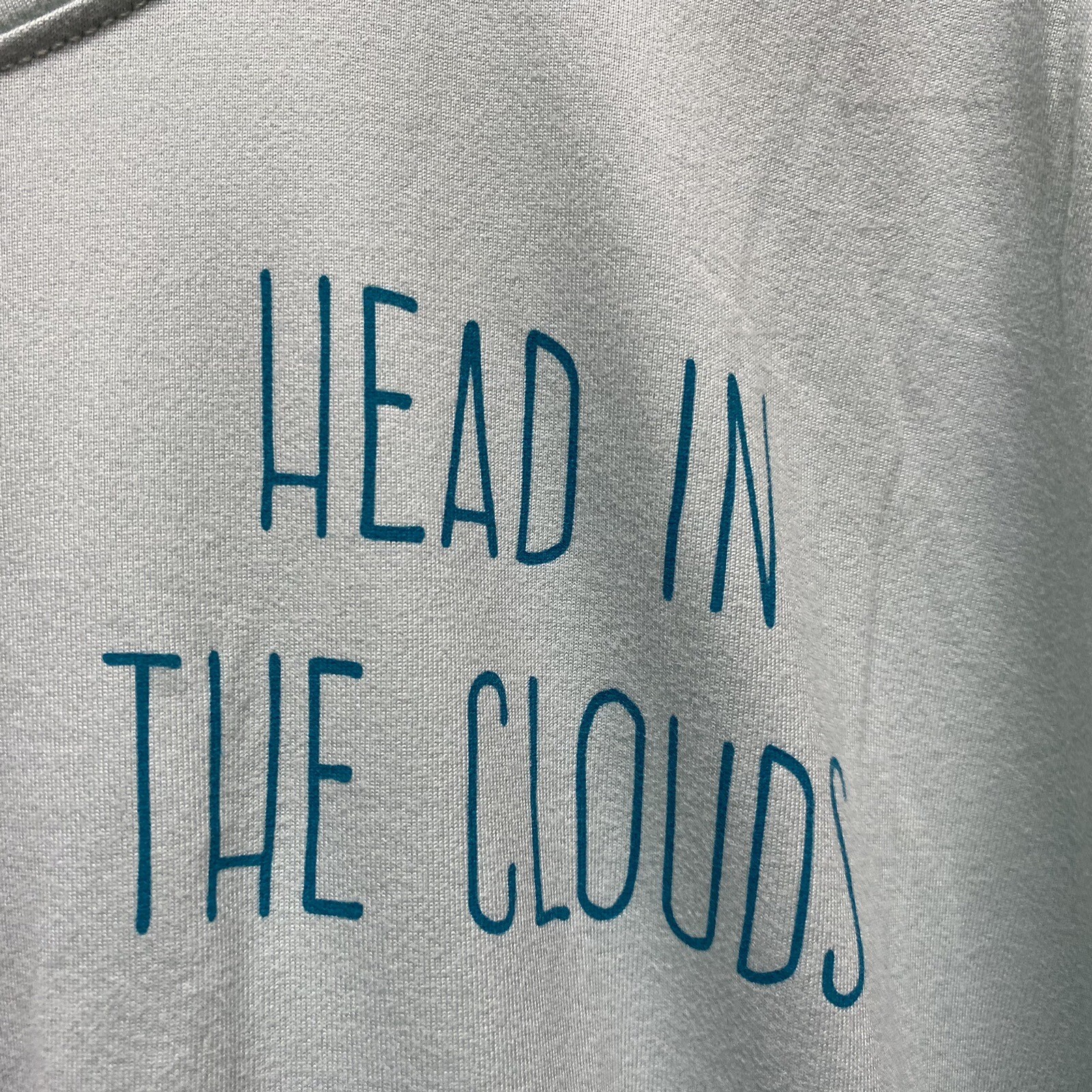 Jockey Shirt womens 3x head in the clouds short sleeve blue Tee Nwt