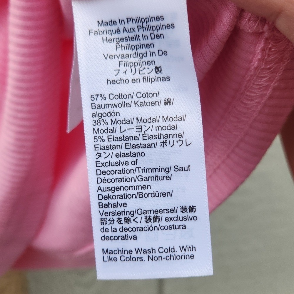 J.Crew Ruffle Strap Tank Top Girly Pink XSmall Ribbed Preppy Coquette Summer