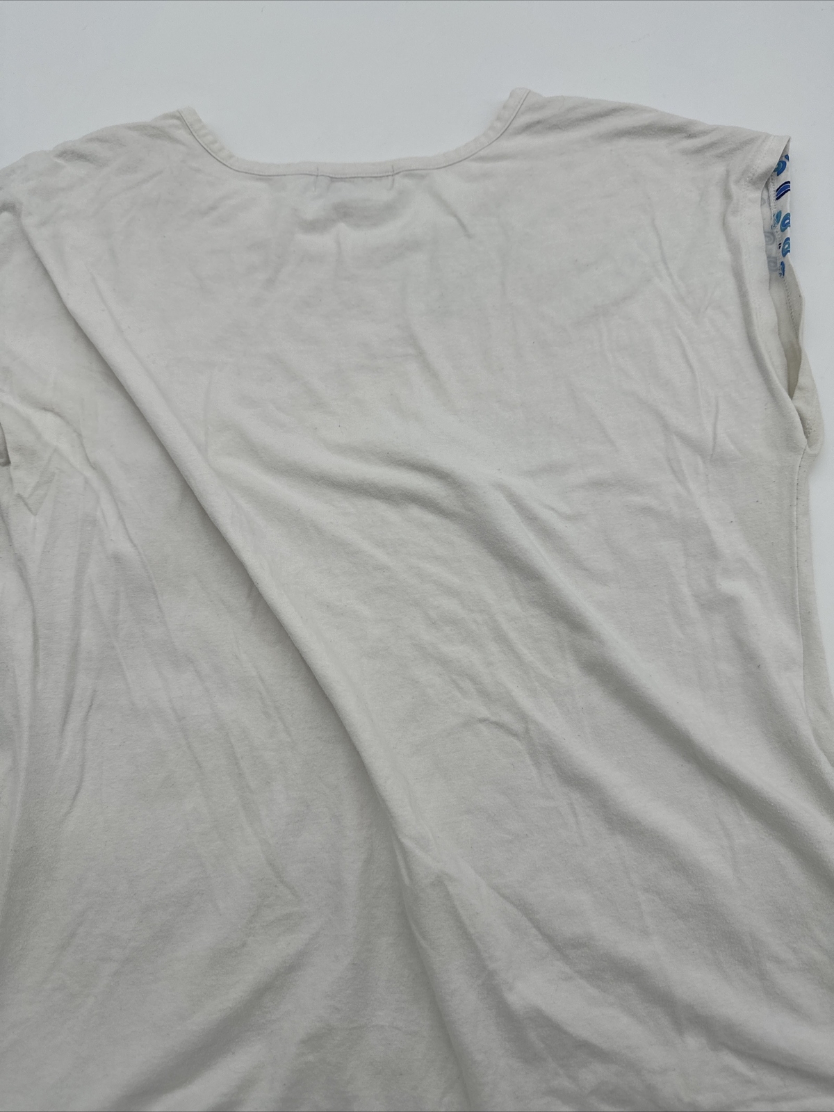 Carolyn Taylor Blouse Women Large White Graphic Print Logo…#6200