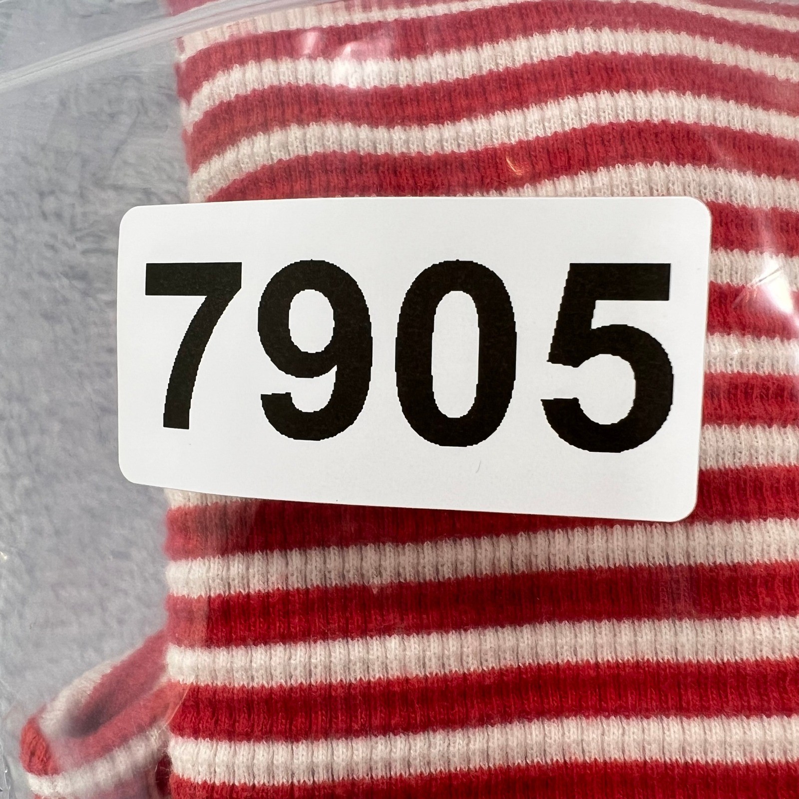 Duluth Trading Co Winter Waffle Crewneck Thermal Shirt Large L Red White Striped