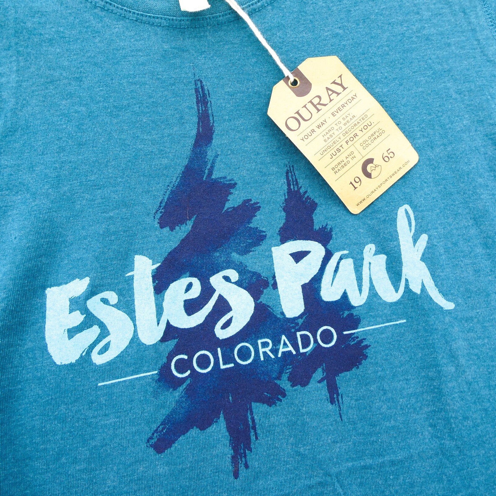New Ouray Shirt Womens Small Blue Estes Park Colorado Sportswear Nature Travel