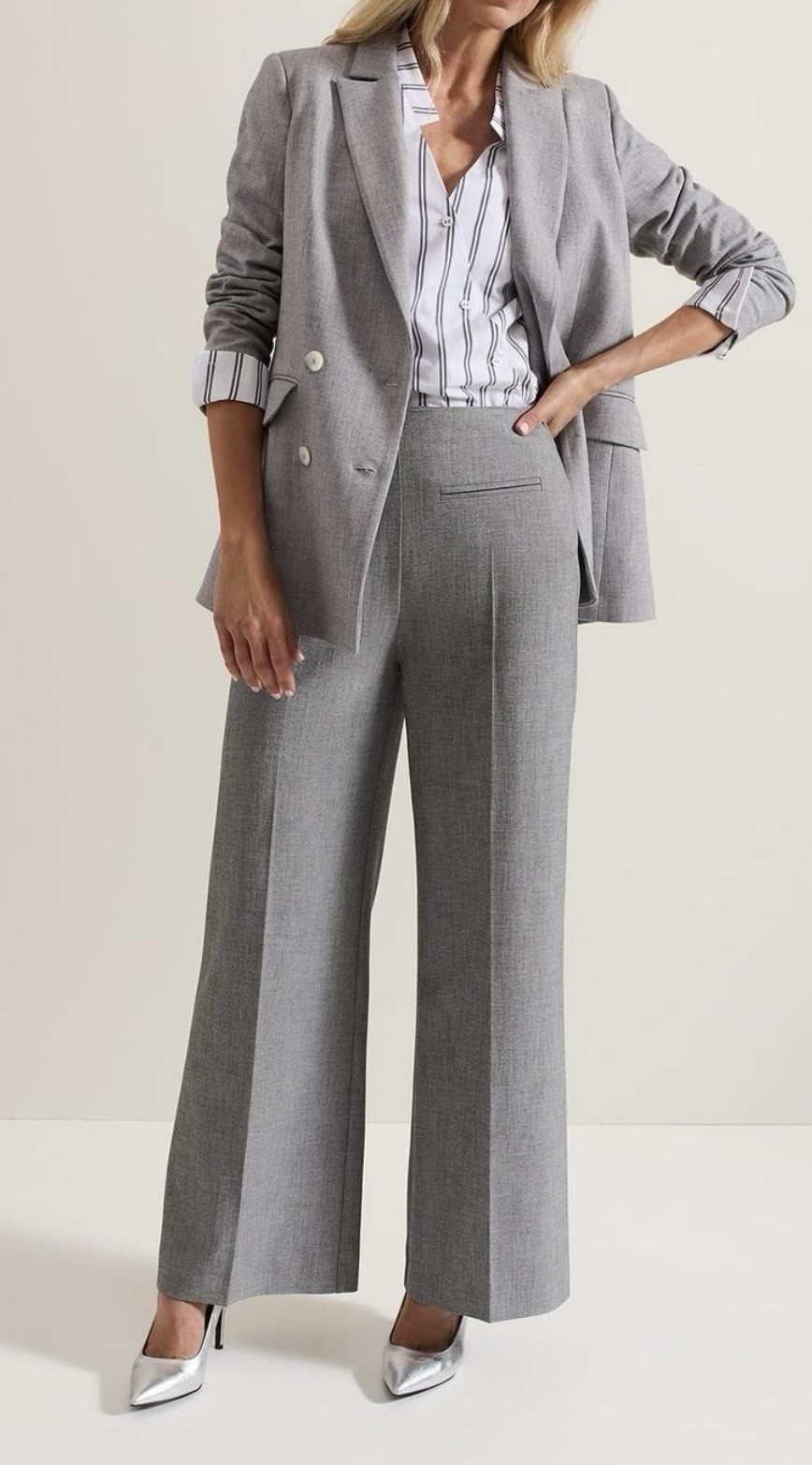 Phase Eight White Ashlyn Asymmetric Striped Shirt 12 BNWT Relaxed Fit