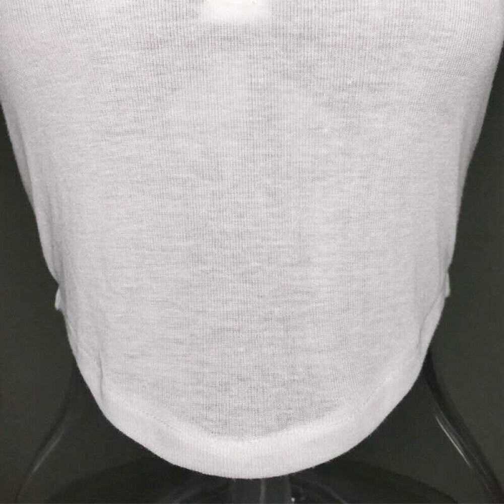 Womens Short Sleeve Low Cut T-shirt See-through Crop Top Sheer Transparent Sexy