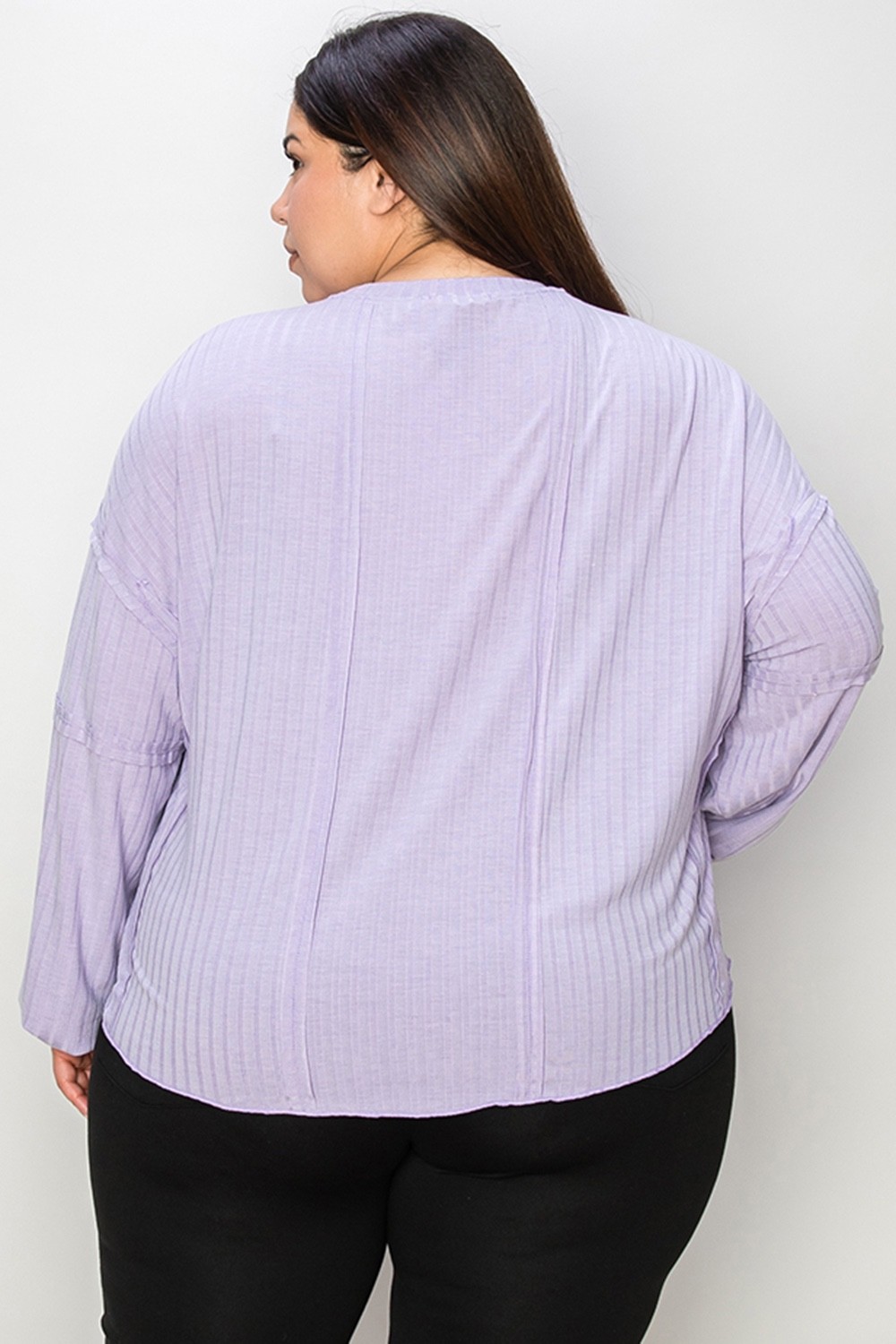 Trendy Ribbed Oversized Tunic Top Available In Multiple Colors& Full Sizes S-3XL