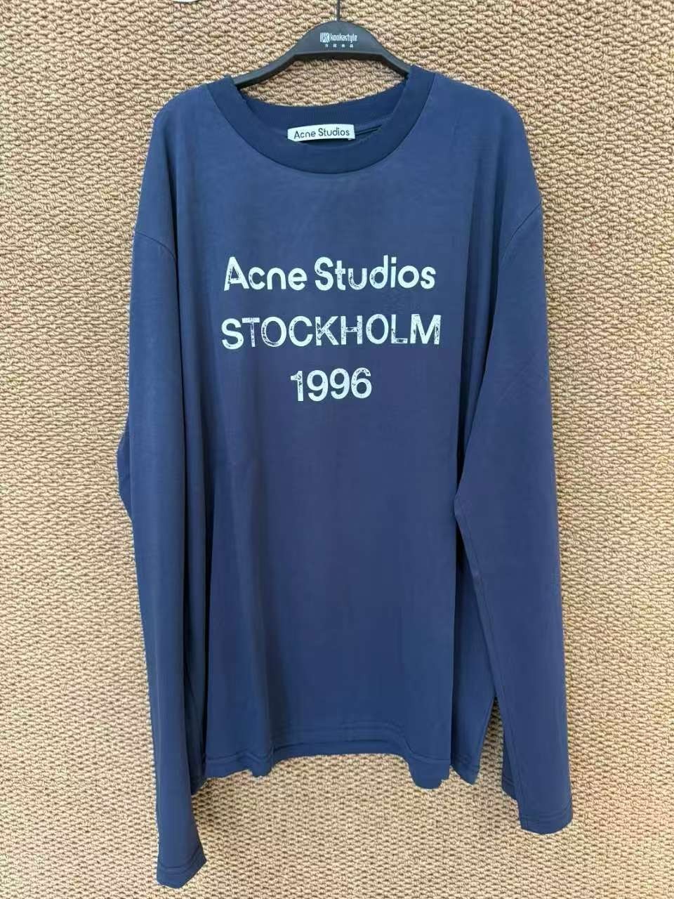 Acne Studios Stockholm 1996 Long Sleeve Blue T-shirt Top M