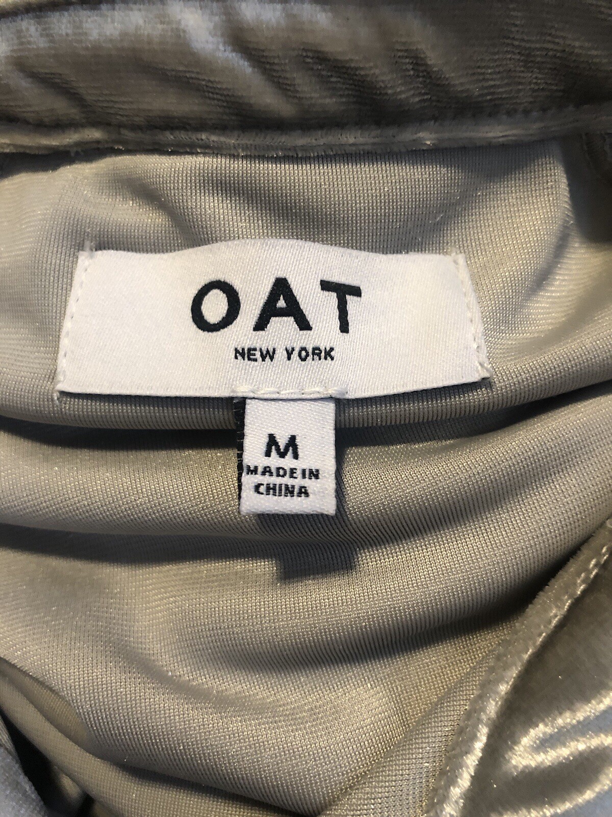 NWOT OAT Coastal Preppy Old Money Quiet Luxury Crushed Velvet Scandi Size M