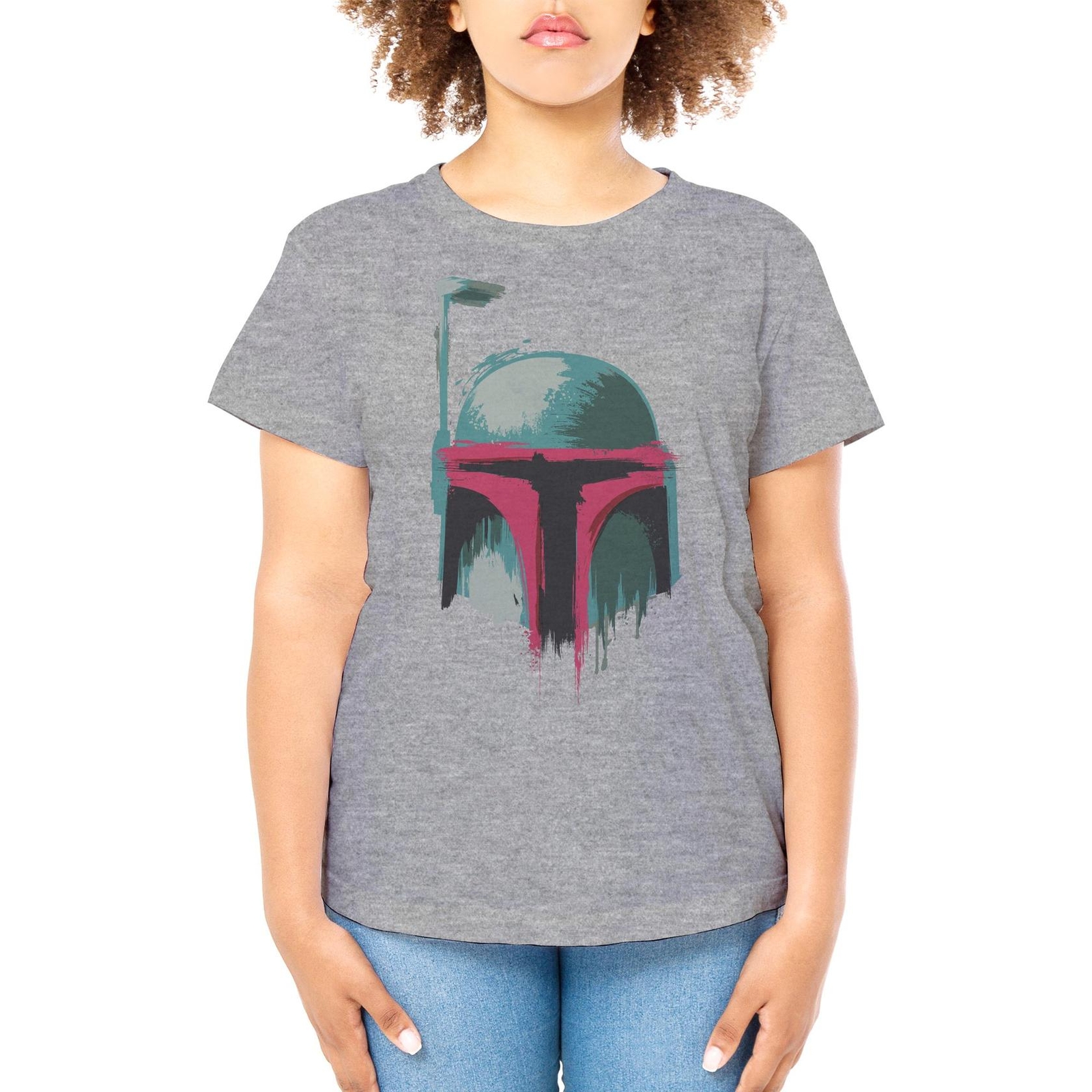 Star Wars Junior’s Boba Fett Helmet T-Shirt Small