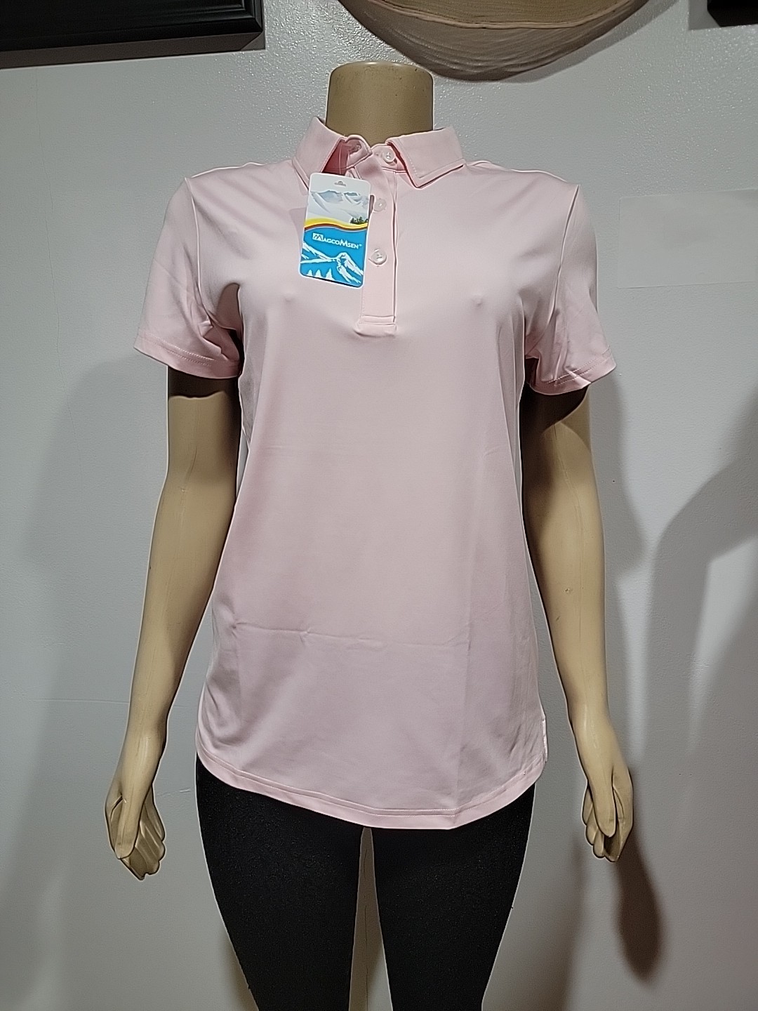 MAGCOMSEN Size M Women’s Short Sleeve Polo Shirt NWT #C