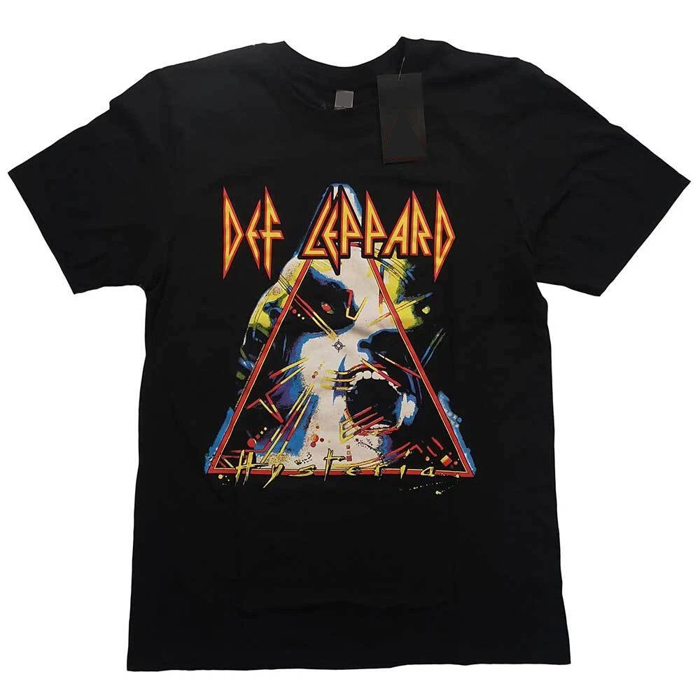 Def Leppard T-Shirt Hysteria Band Official New Black New S to 5XL