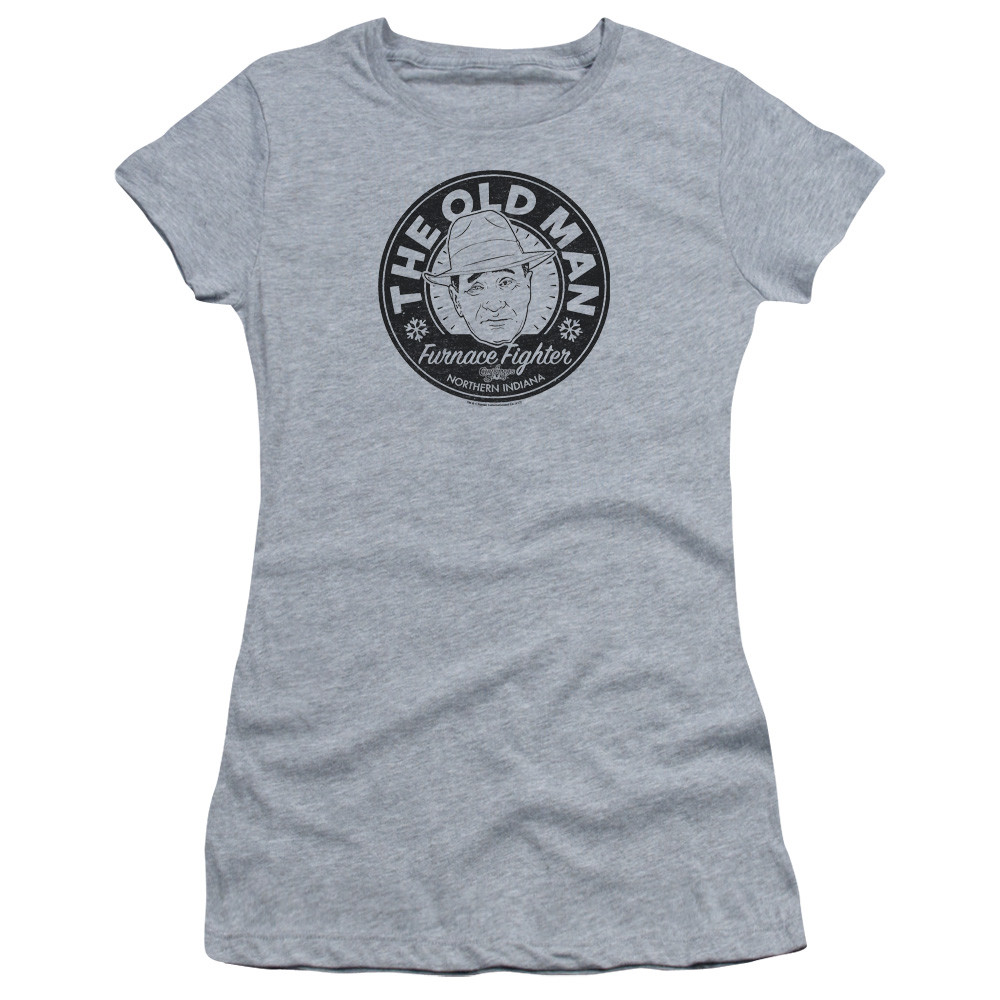 A CHRISTMAS STORY THE OLD MAN Licensed Women & Junior Tee Shirt SM-2XL
