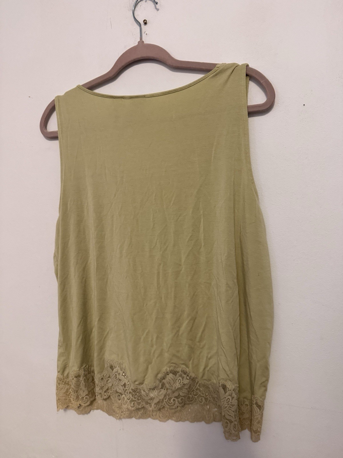 Emma James Women’s Tank Top Lace Detail Size 2x