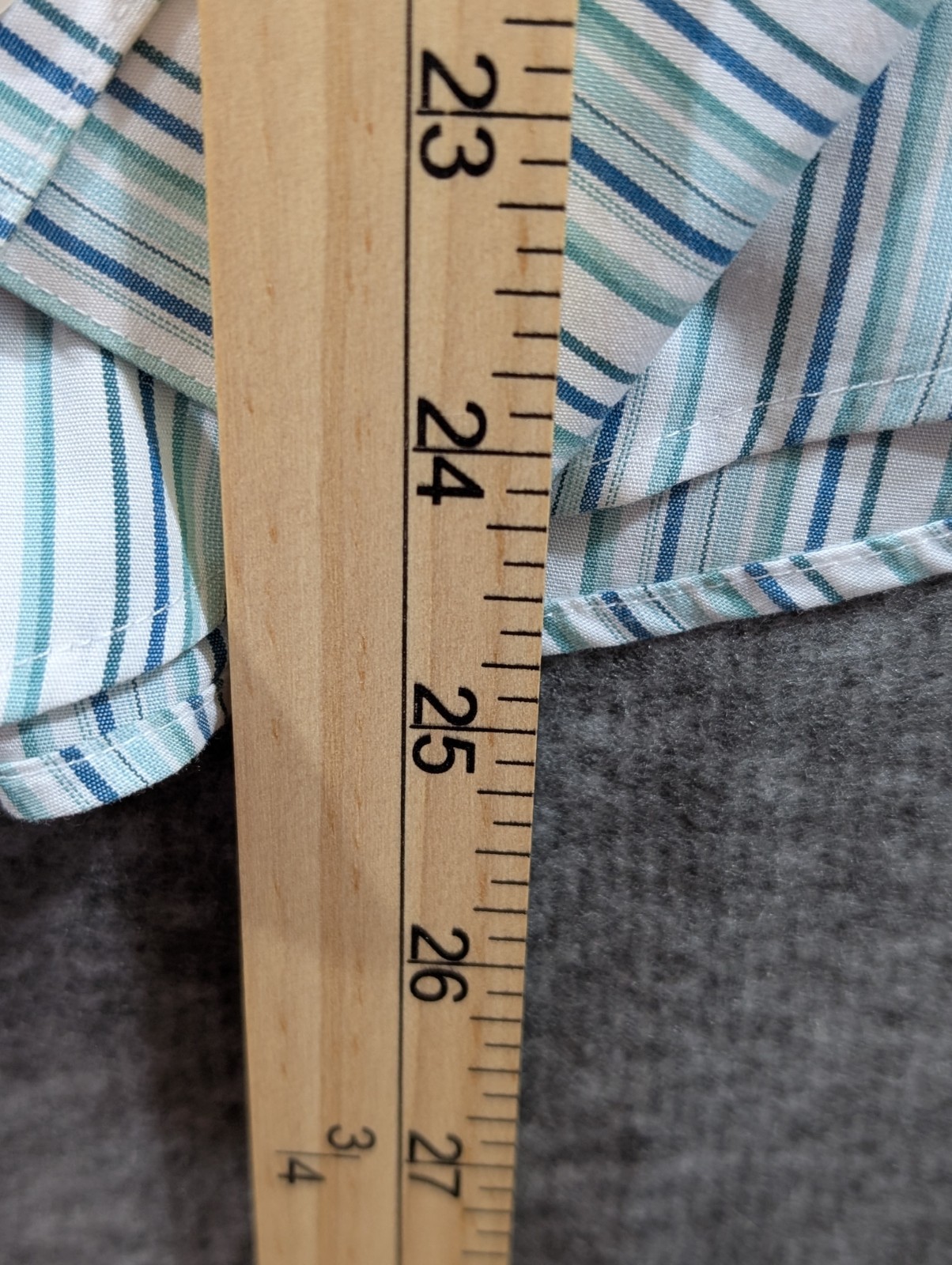 Casual Corner Women’s Blouse Button Up Long Sleeve Multicolor Stripe Size Large