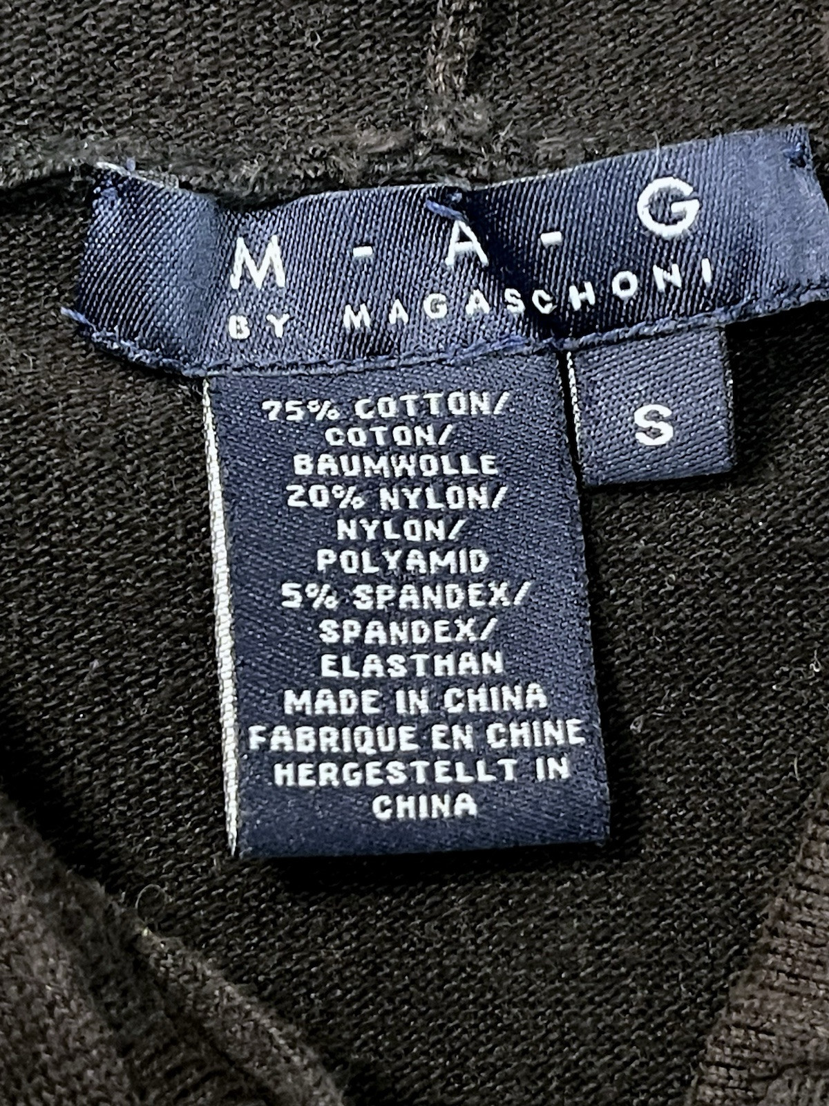 MAG by Magaschoni Black Drawstring Hooded Small Sleeveless Top