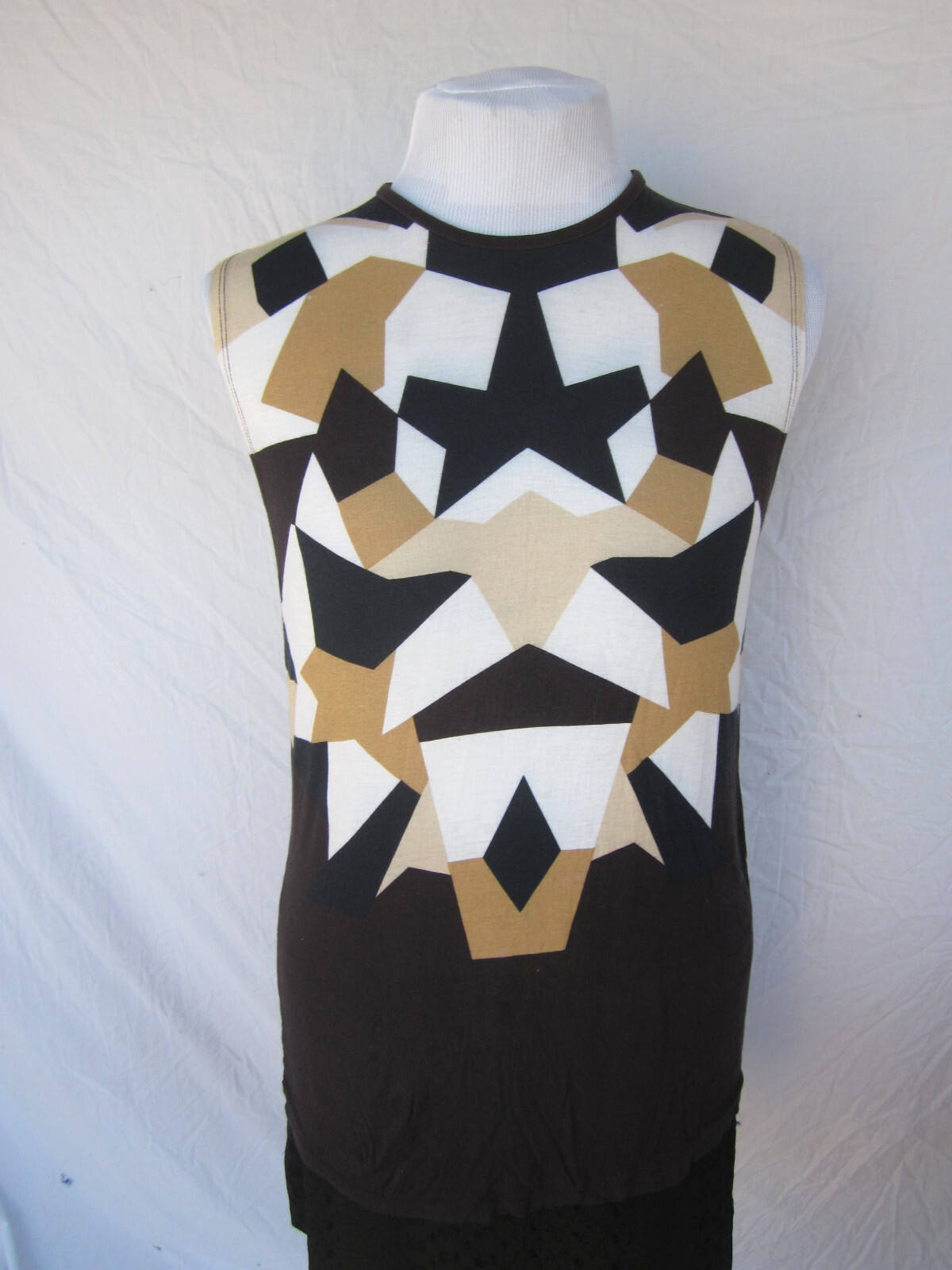 Givenchy McQueen era Vintage Y2K knit top Robots Italy touch cashmere