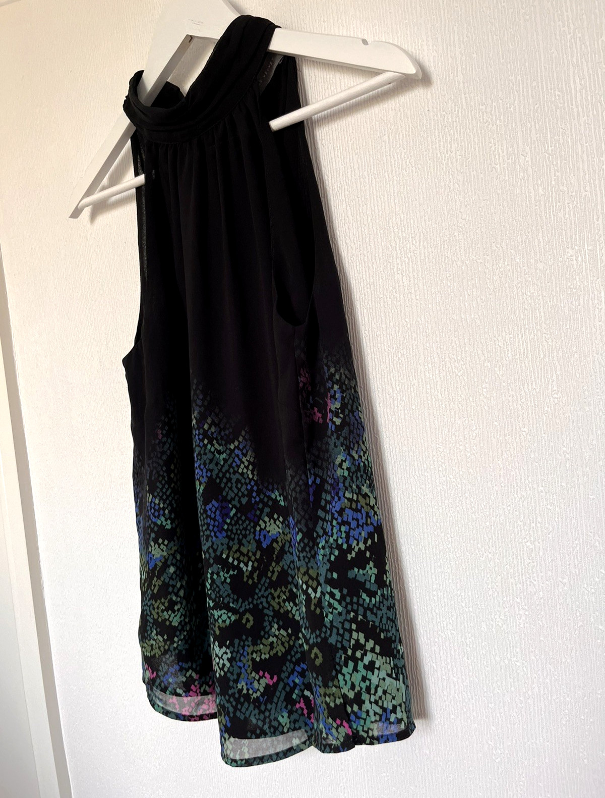 MINT VELVET ELEGANT OMBRE SNAKE PRINT LUXE FEEL CHIFFON HALTER UK SIZE 10
