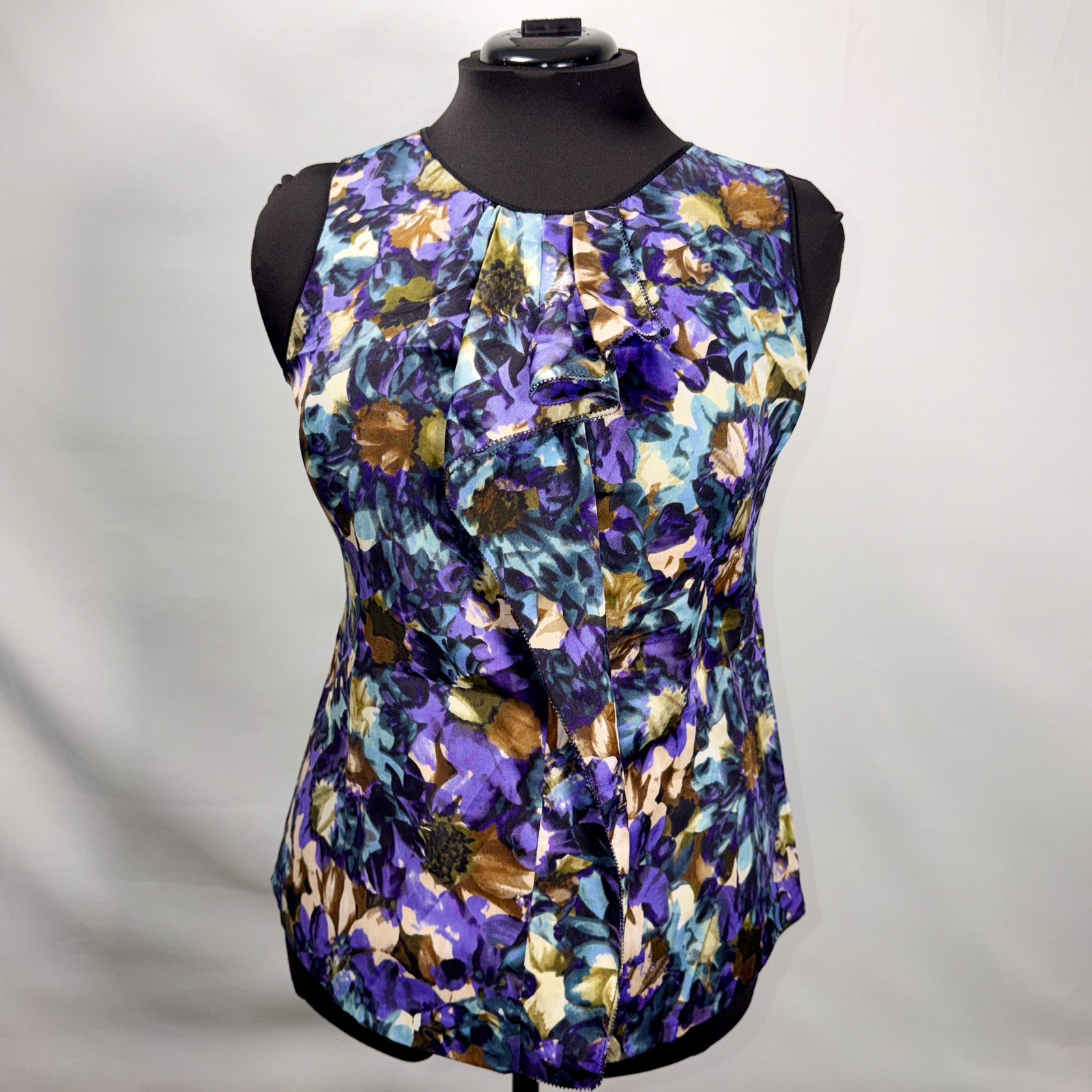 Classiques Entier M Slvless Mlticlrd Floral Print SILK Blend Women Blouse