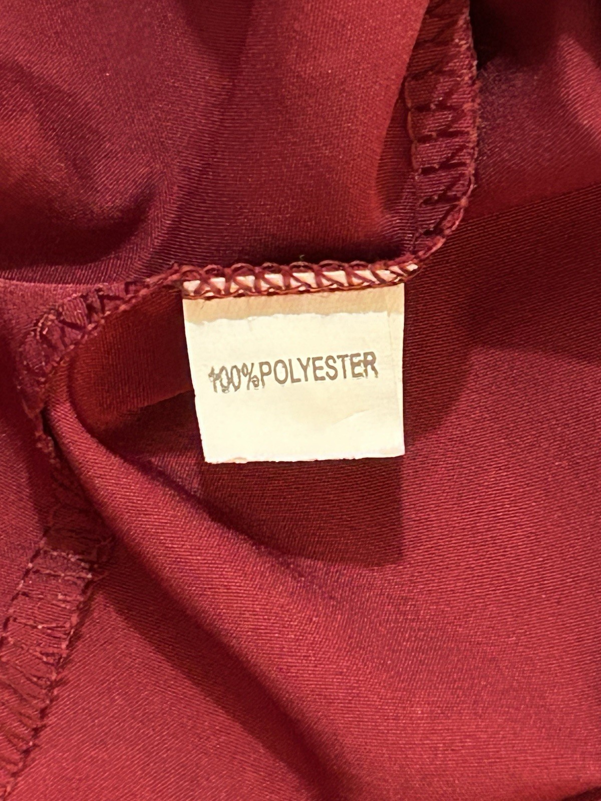 TEMU – NWOT – Burgundy Pullover Tunic Top w/Quarter Sleeves 1XL