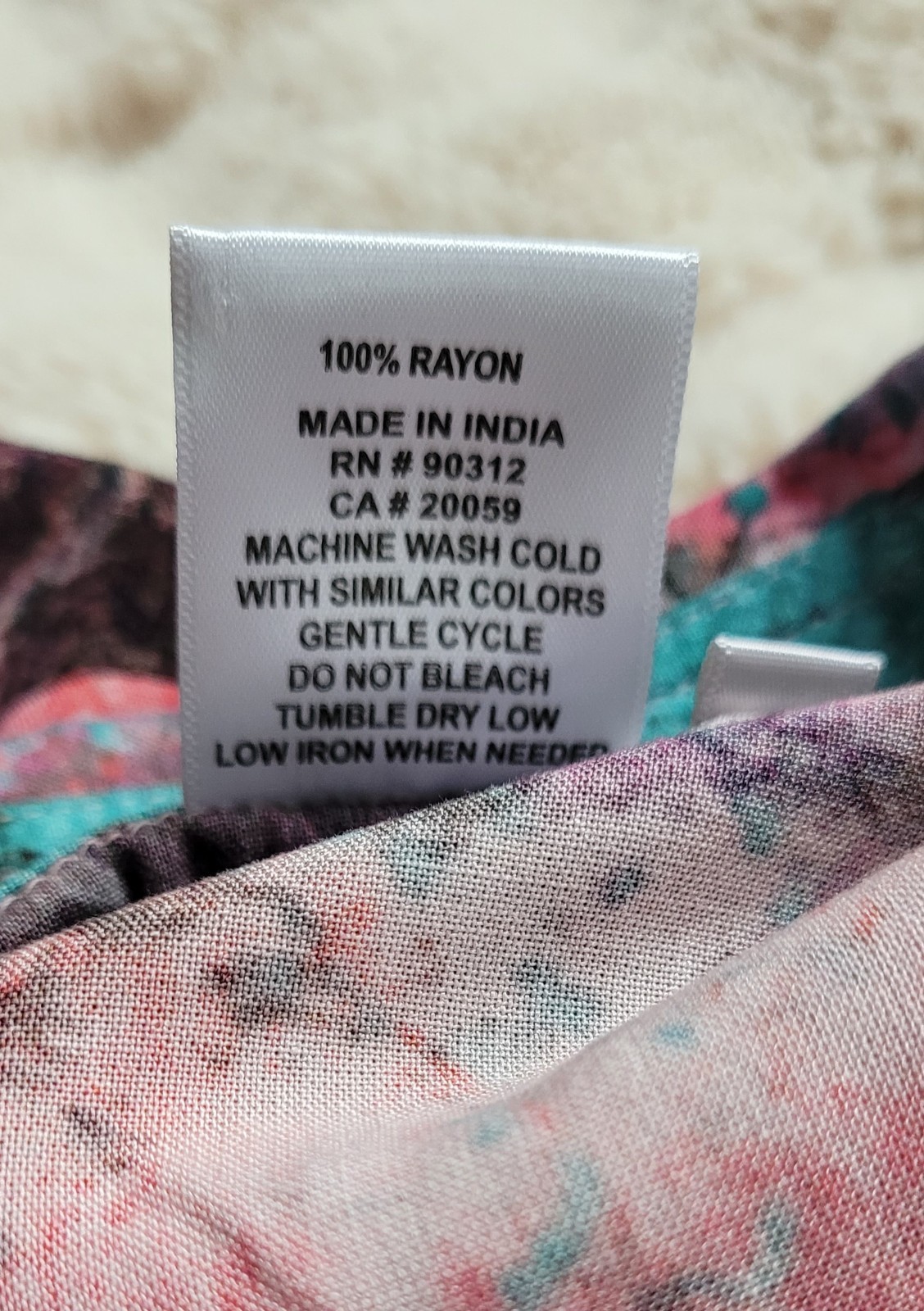 Parsley & Sage Women’s Art To Wear Colorful Button Up Tunic Shirt Size 2X