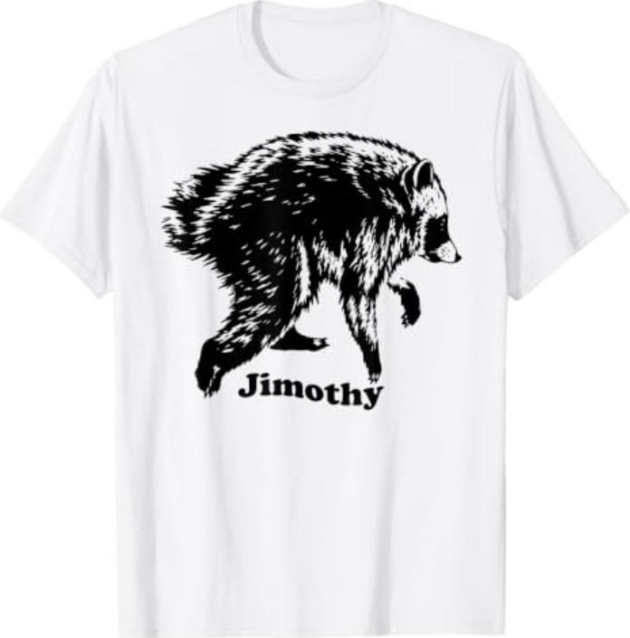 Jimothy Viral Raccoon Shirt Funny Trash Panda Wildlife T-Shirt