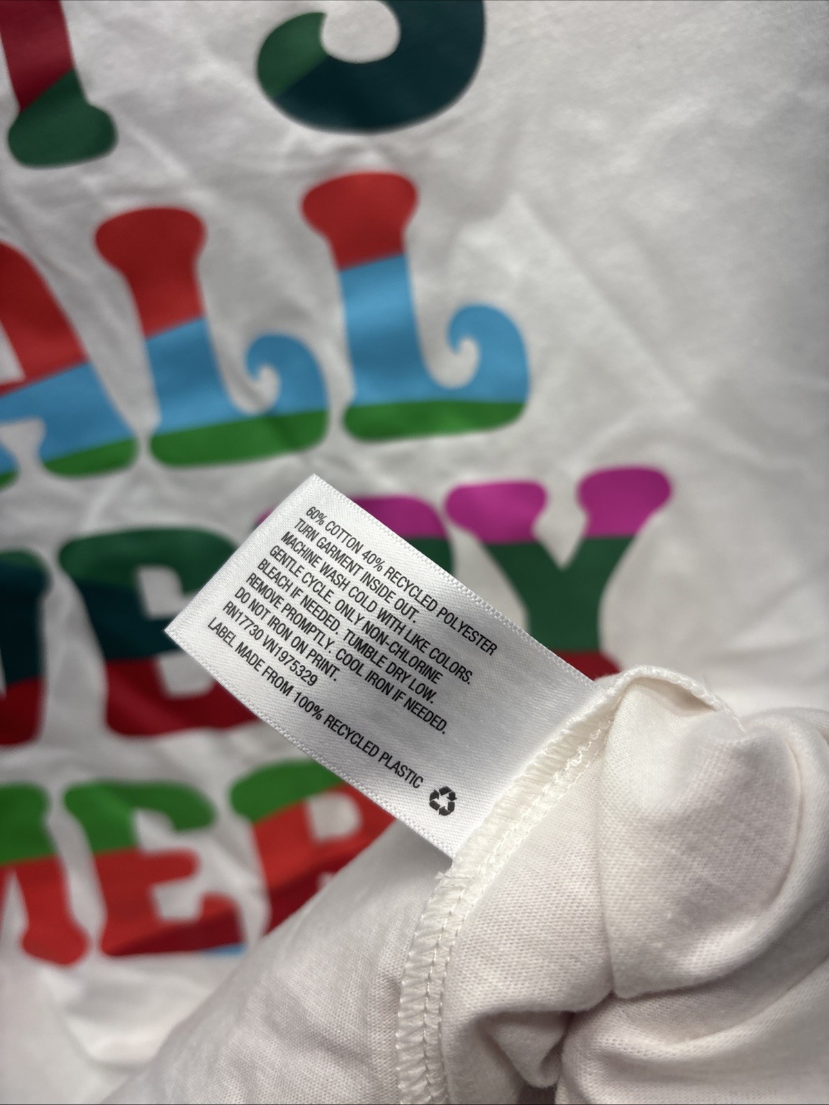 Women’s WonderShop “IT’S ALL VERY MERRY” Short Sleeve Holiday T Shirt White S
