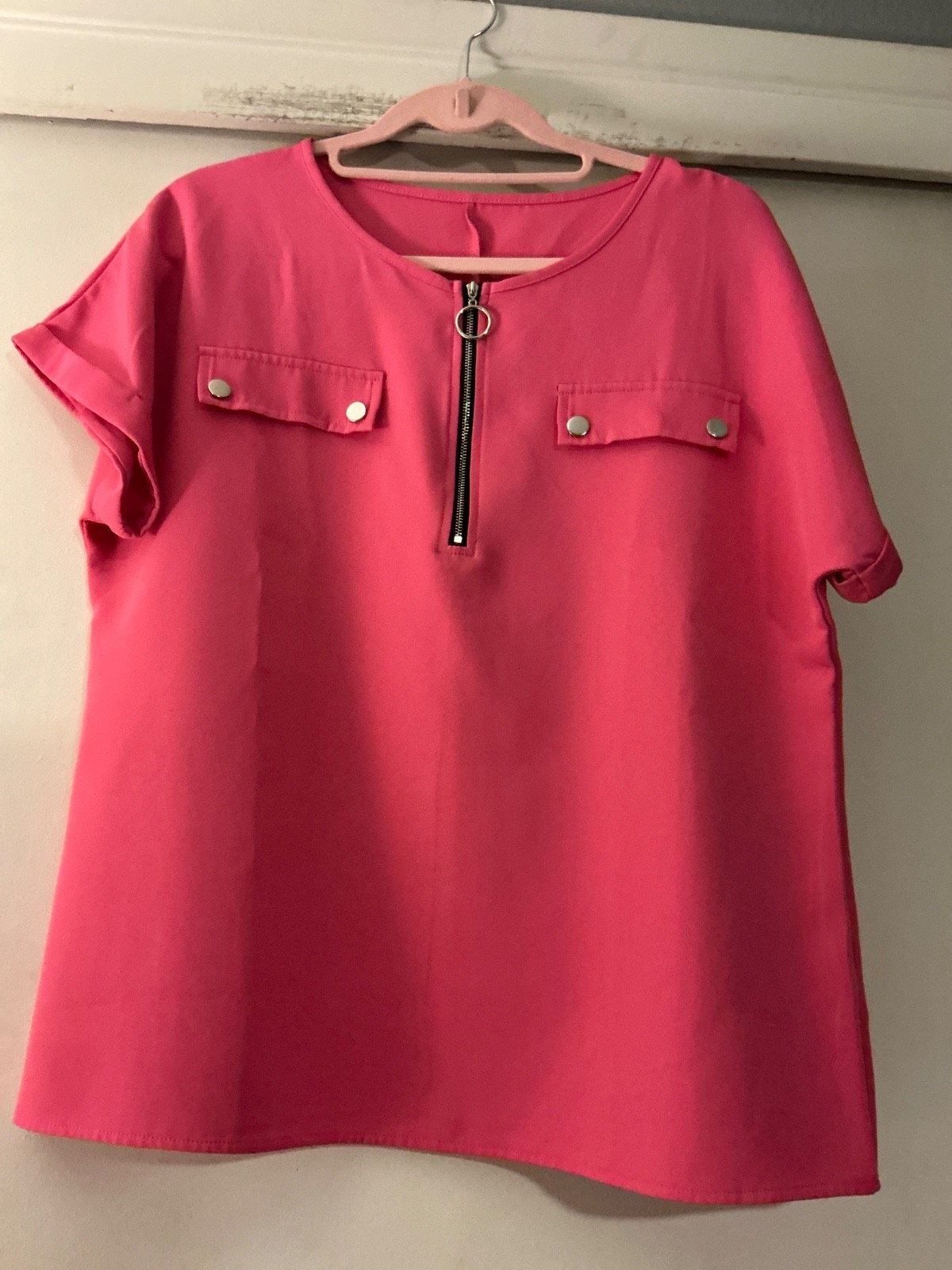 unbranded womens shirts pack of 2, 1purple and 1 pink size xl