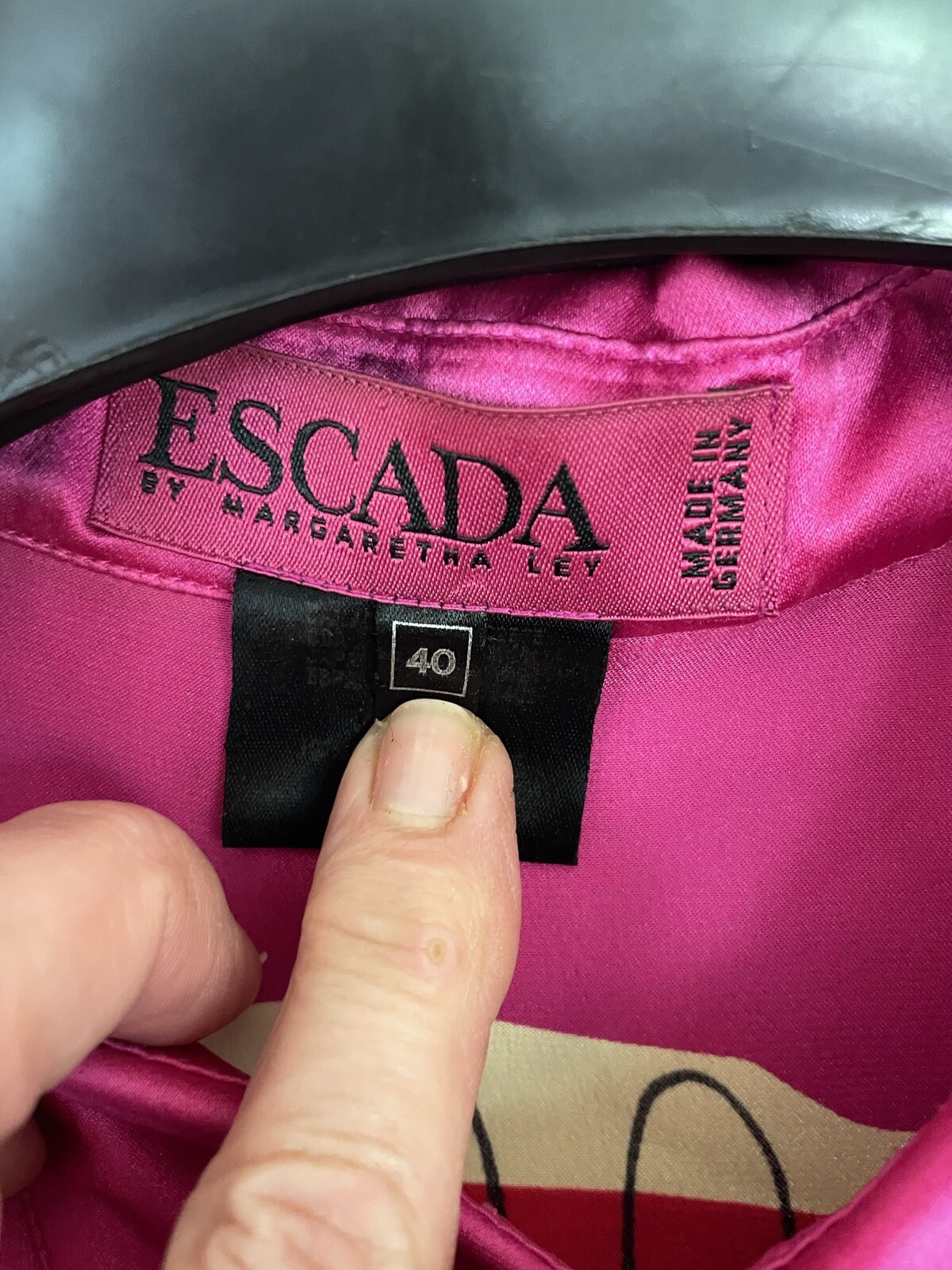 Vintage Escada Margaretha Ley 100% silk blouse Sz.40 *READ*