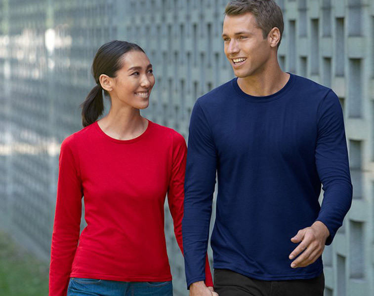 AU STOCK LADIES COTTON PLAIN BASIC LONG SLEEVE STRETCHY TOP TEE T-SHIRT T166