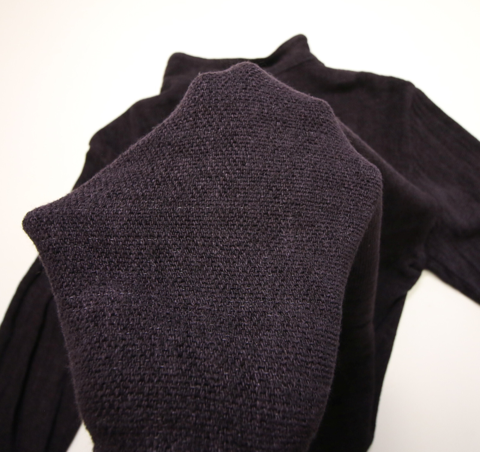 CP Shades Rayon Flax Knit Shirt Womens Oversized M Button Lagenlook READ