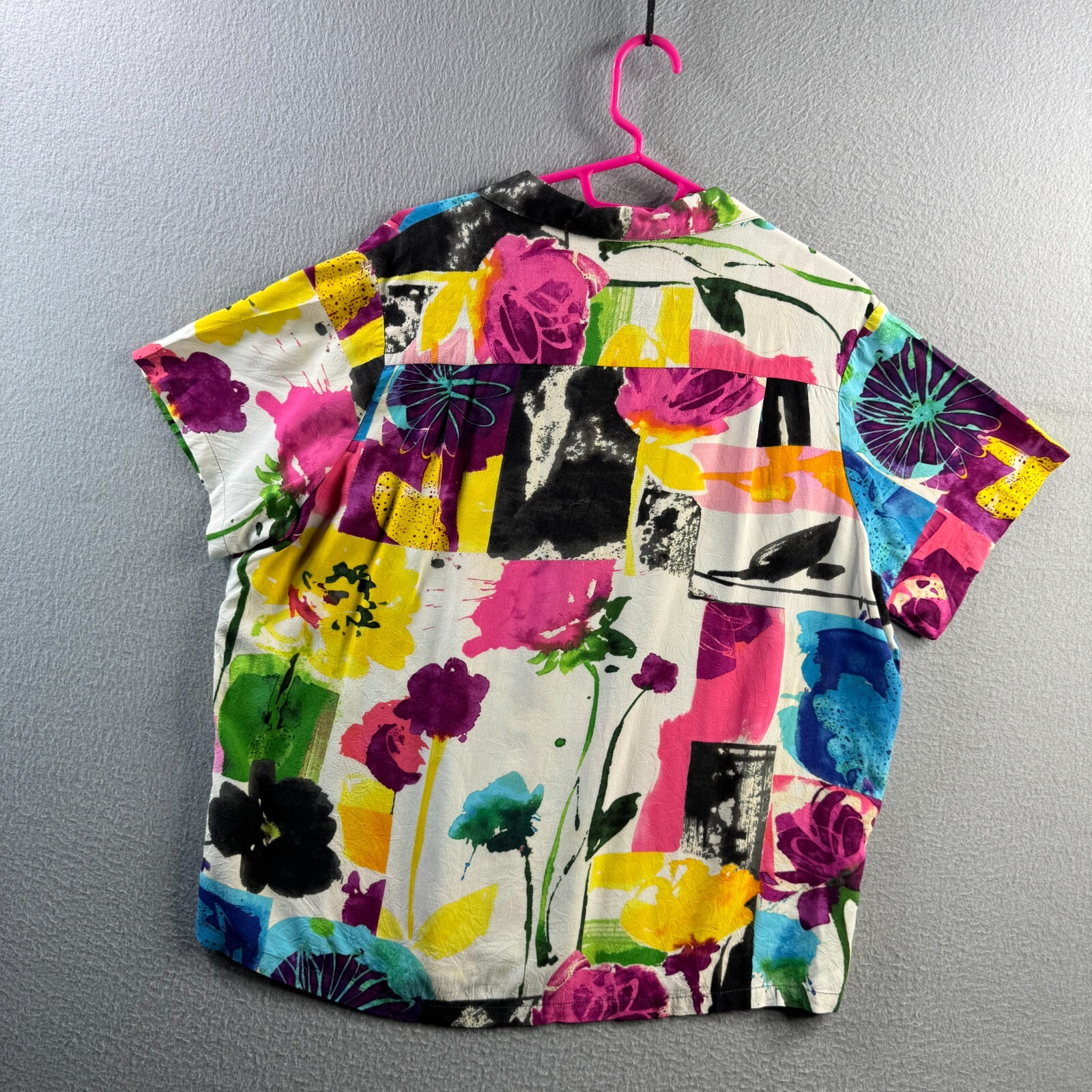 Jams World Shirt Womens 2XL Floral Hawaiian Rayon Soft Light Aloha Resort Flowy