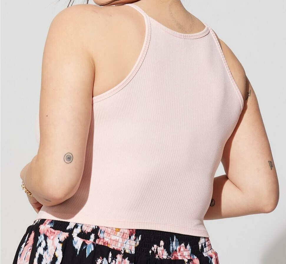 Torrid Everyday Rib High Neck Crop Tank Impatiens Pink 2 2X 18 20 #E00479