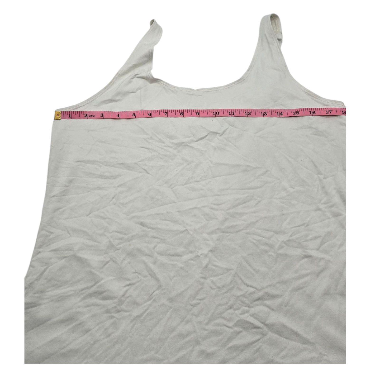 Chicos Tank Top Womens 2 Adjustable Strap Camisole Nylon Spandex Flaws