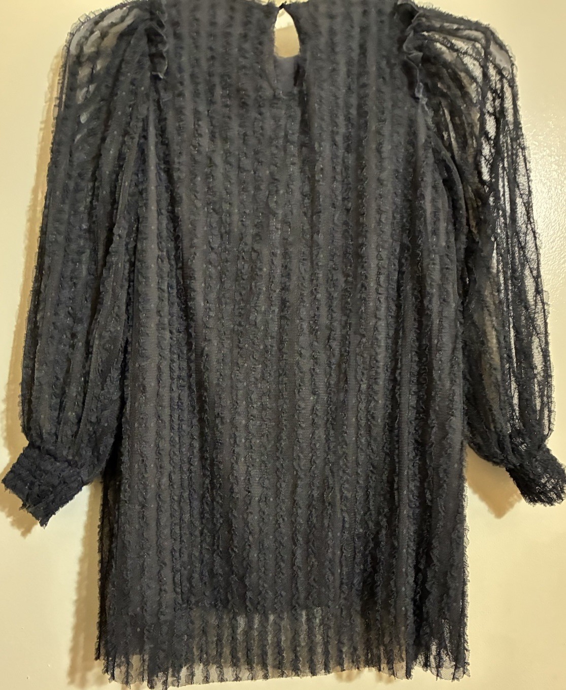 Size 9 Zara Top Gray Spring Summer Fall Winter Casual Dinner