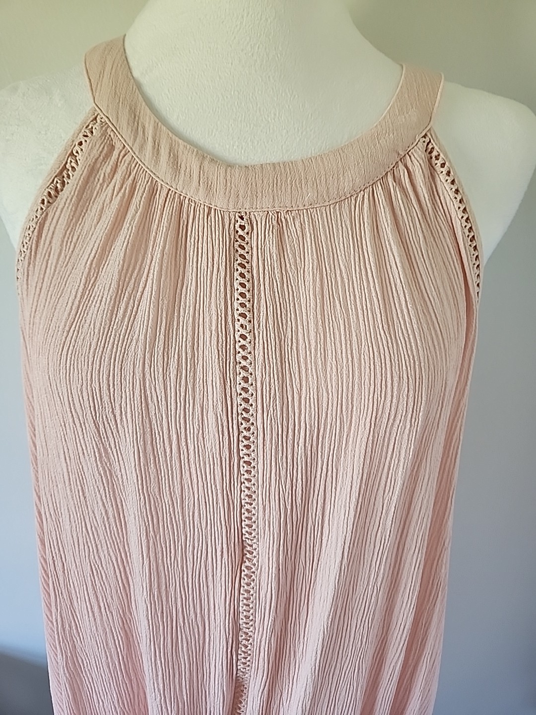 Torrid Light Pink Tank Top Women Feminine Boho Sleeveless Size 1