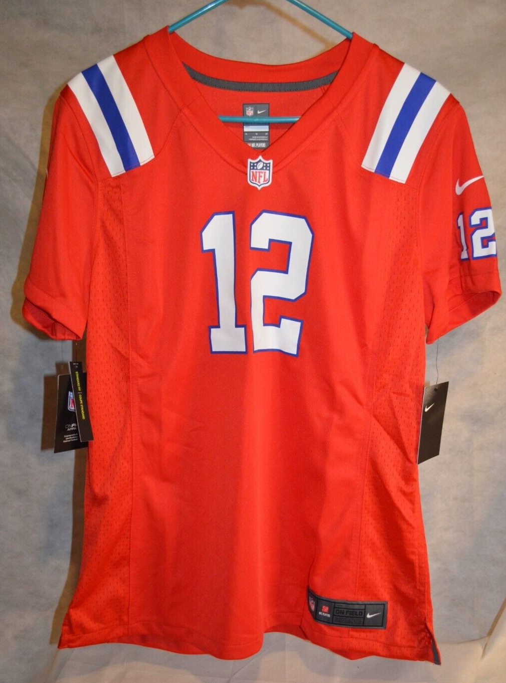 Womens Nike New England Patriots Tom Brady Red NFL On Field Jersey 67NM-NPGA XL