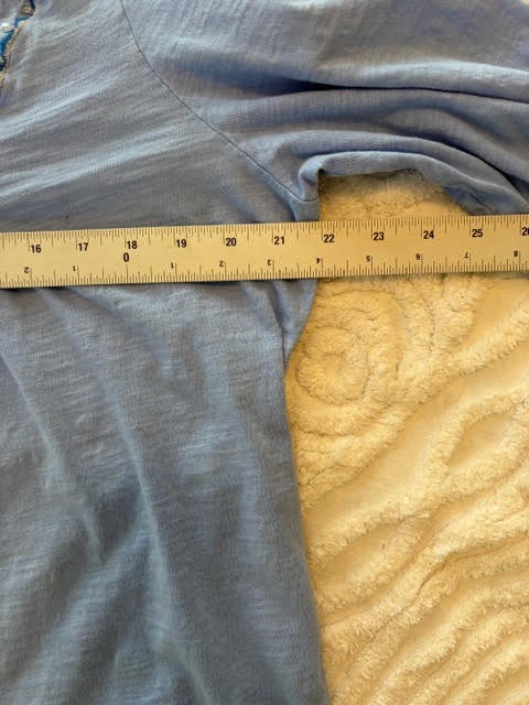 style & co womens size 1x light blue long sleeve pullover top