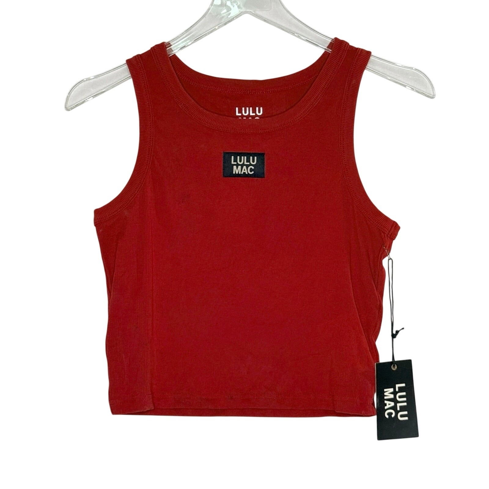 Girlie Girl Originals Lulu Mac Tank Top M NEW Cardinal Red Sleeveless *flaw