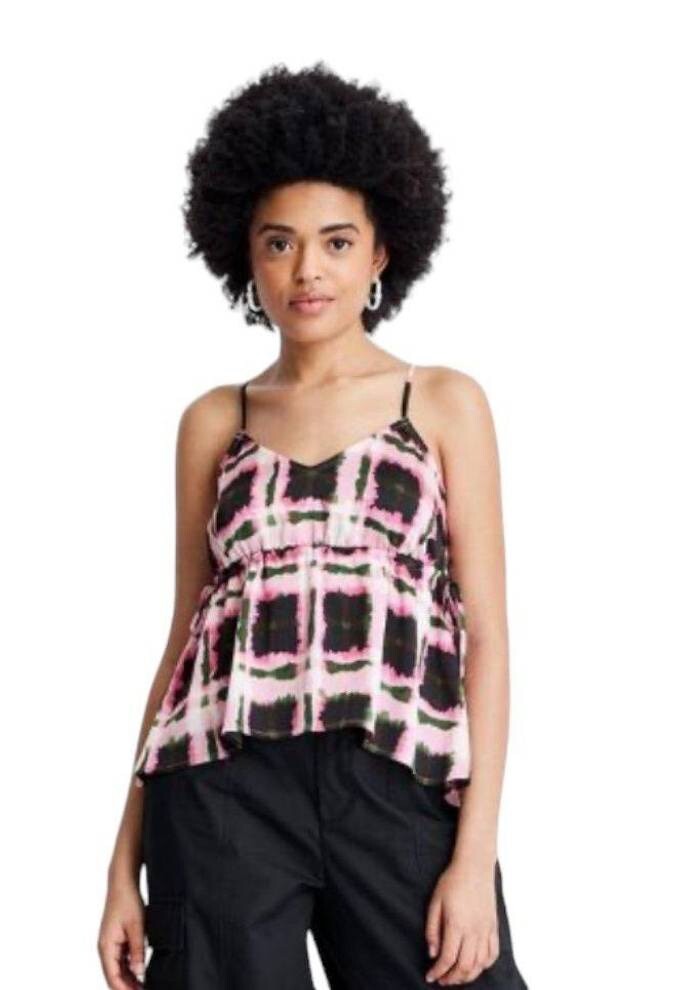 Future Collective Gabriella Karefa Johnson XXL Plaid Camisole Tank Boho Career