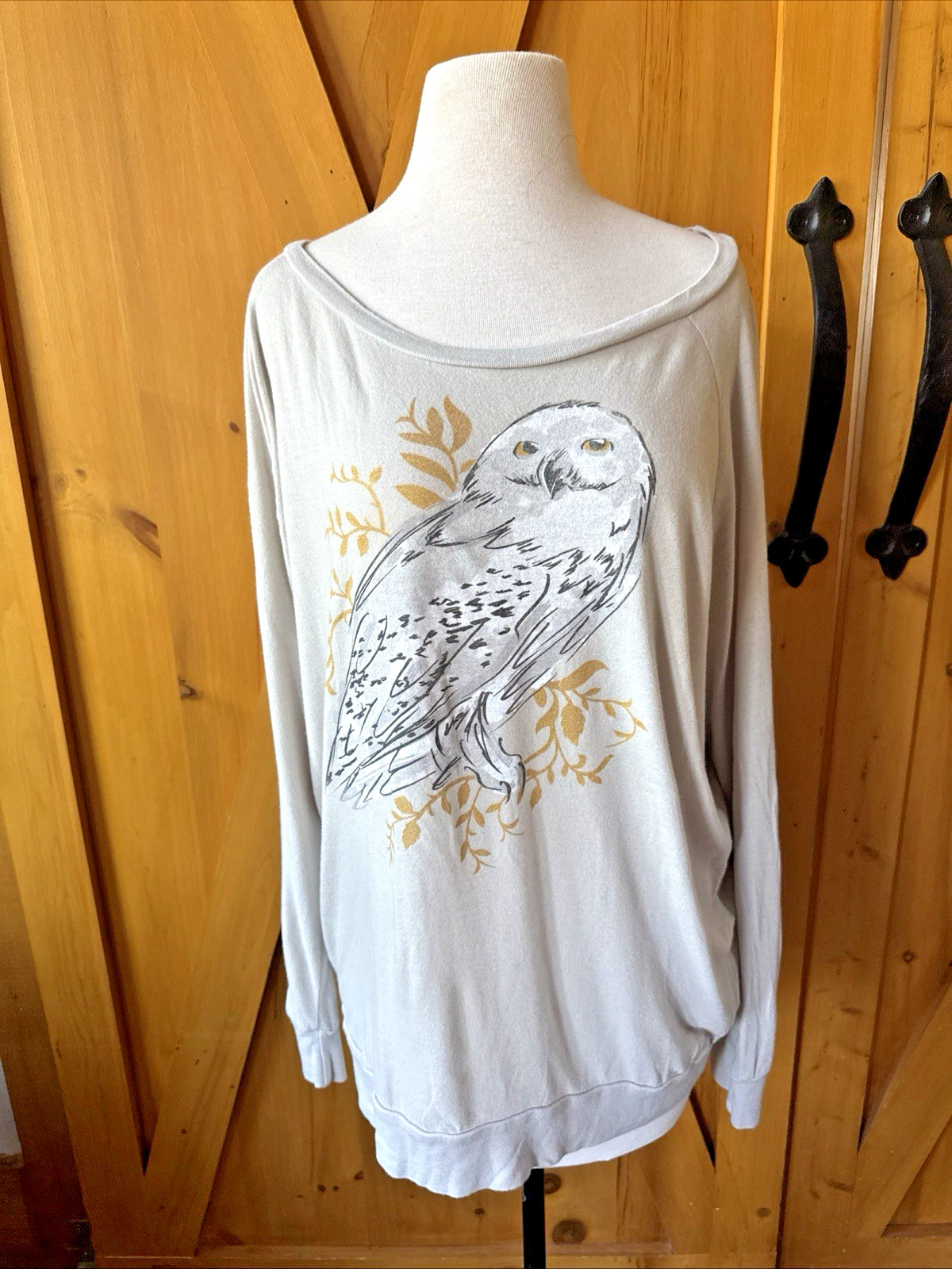 Universal Studios Wizarding World Of Harry Potter Owl Long Sleeve Shirt -XL