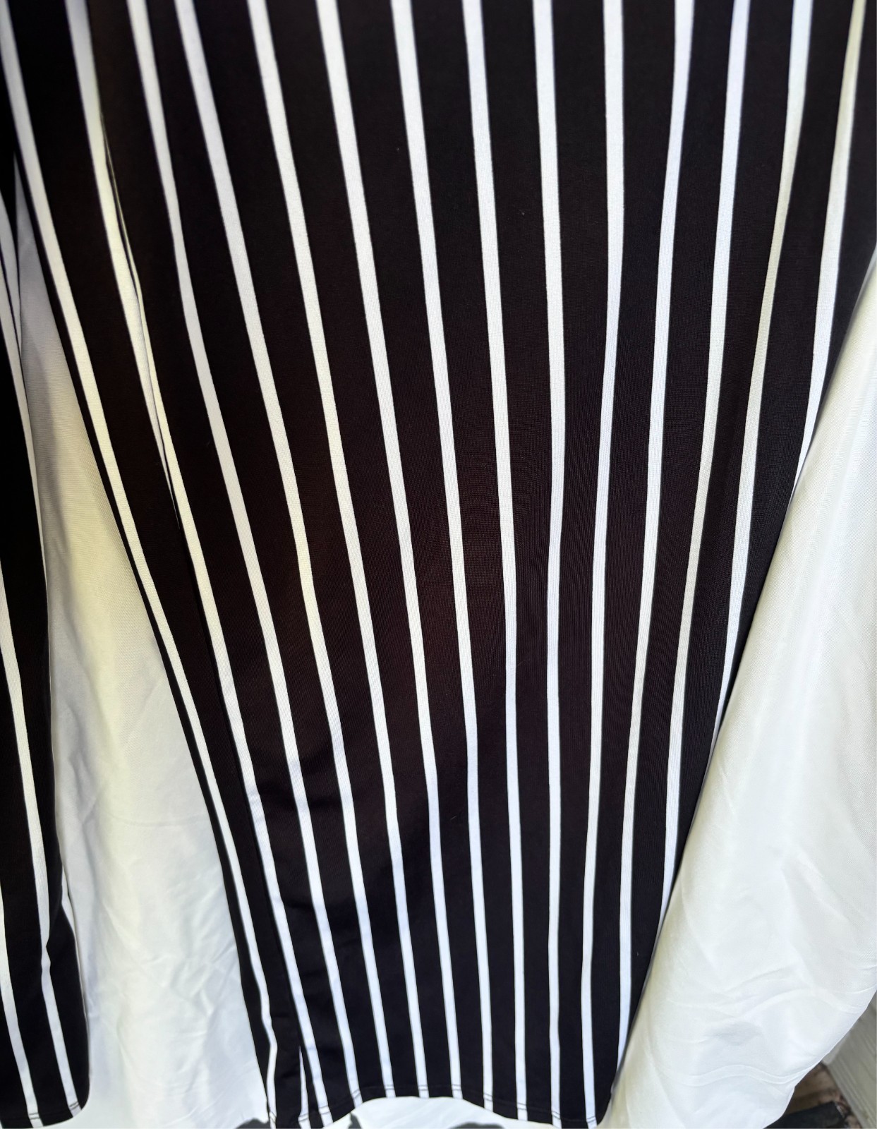 Wrapper Brand Women’s Black/White Stripe Jumpsuit Sleeveless with Straps Size L