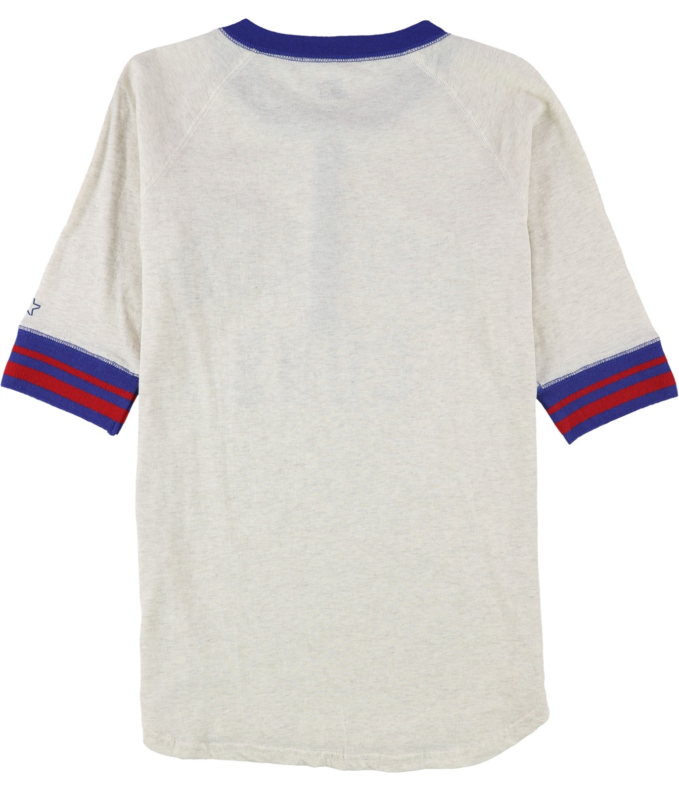 STARTER Womens Chicago Cubs Historic Henley Shirt, Beige, Medium