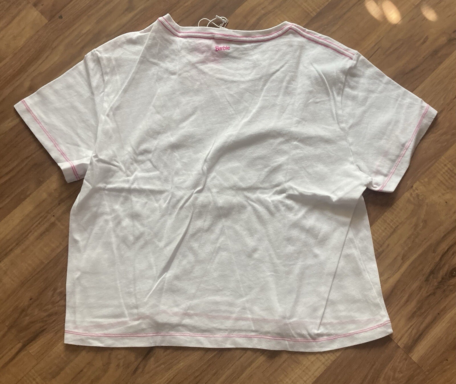 Barbie Bandier Womens Short Sleeve Shirt Size Medium Color White Brand New wTag!