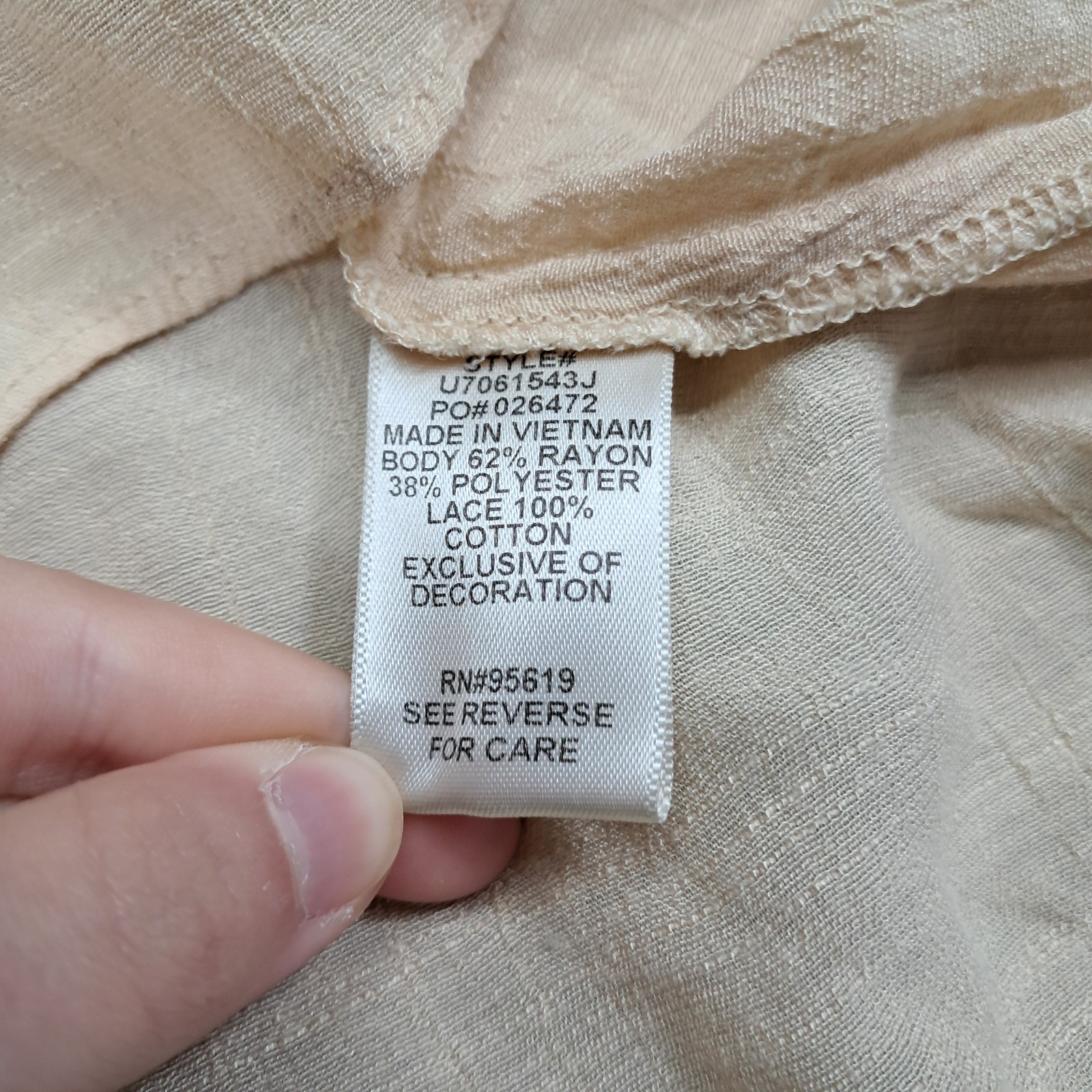John Paul Richard Women’s Blouse Beige 1X