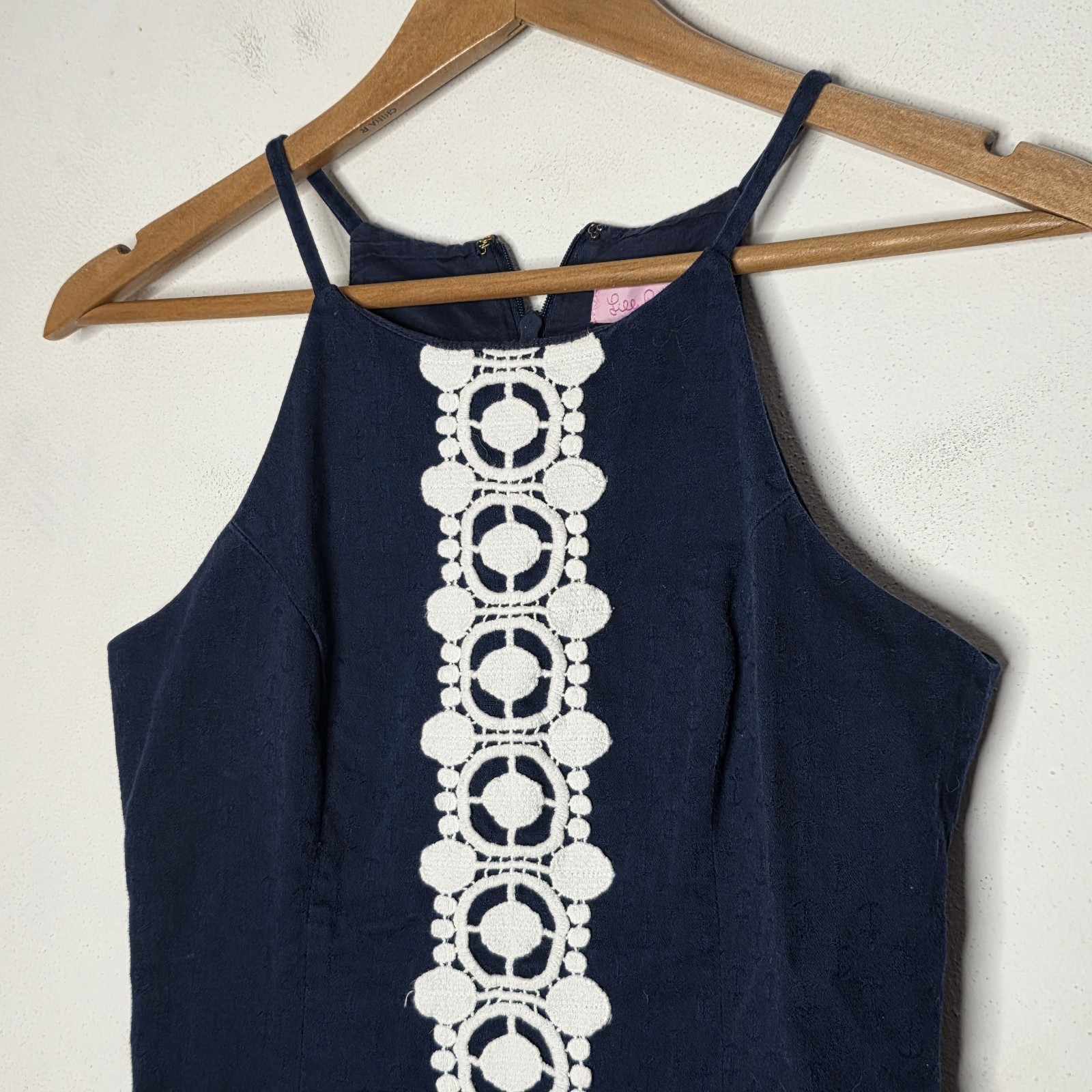Lilly Pulitzer Annabelle Top In True Navy Blue In Size 0